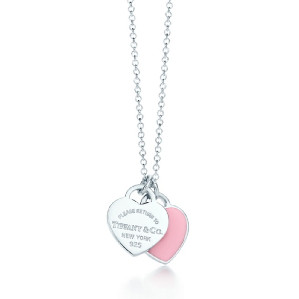 Tiffany and Co Mini Double Heart Pendant.